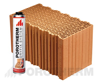 Porotherm 44 EKO+  Profi R pena Dryfix
