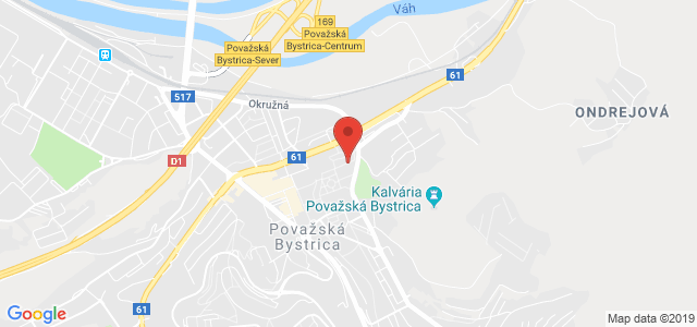 Google map: Považská Bystrica, centrum 18/23